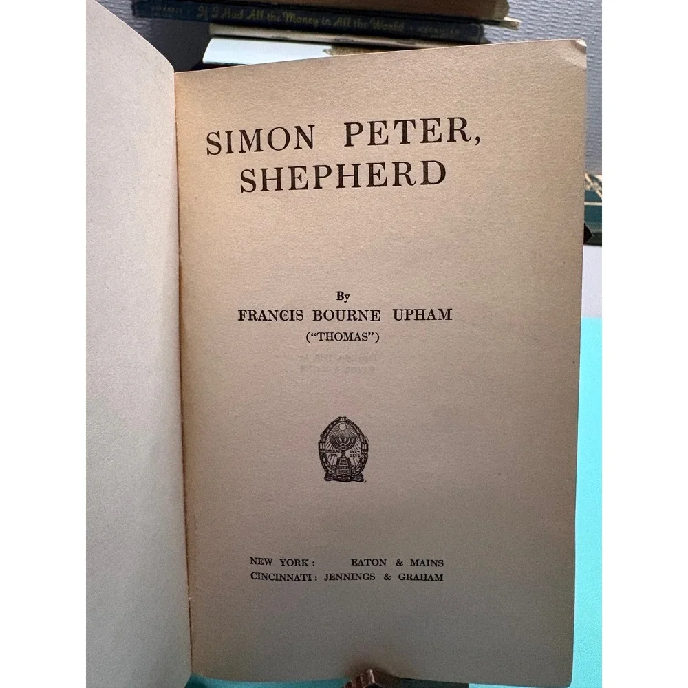 1910 Simon‎ Peter Shepherd Francis Bourne Upham Antique Religious Hardcover Book